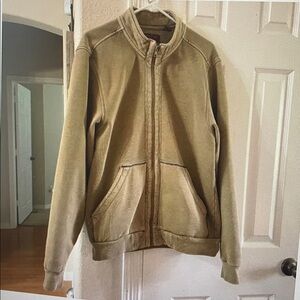 Orvis tan zip up jacket M